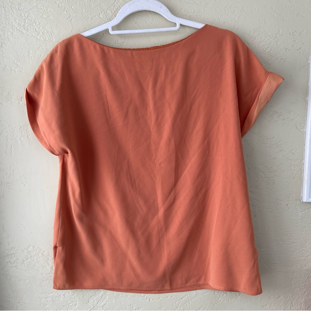 MM Lafleur persimmon Short Sleeve washable Blouse - Picture 3 of 7
